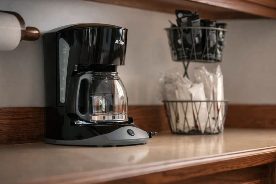 Classic drip coffee machine for brewing aromatic coffee every morning