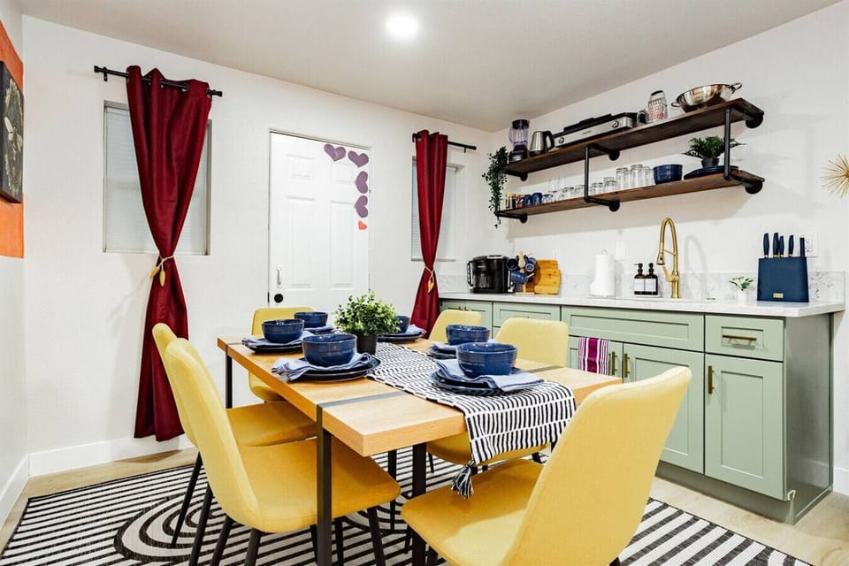Dining Room: Colorful decor and stylish furnishings set the stage for delightful dining adventures!