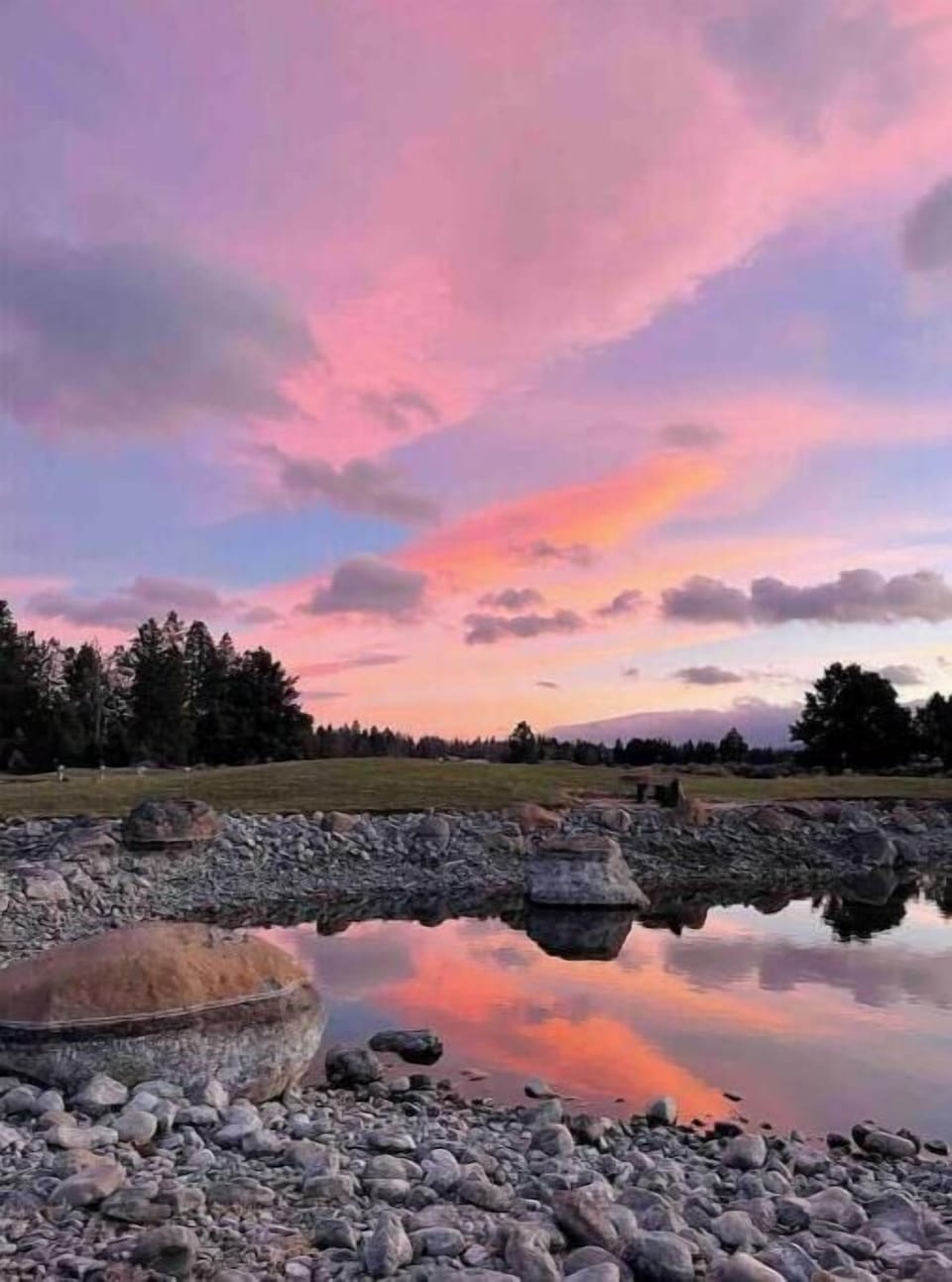 Another gorgeous sunset just minutes from the cottage.  Just take a moment!