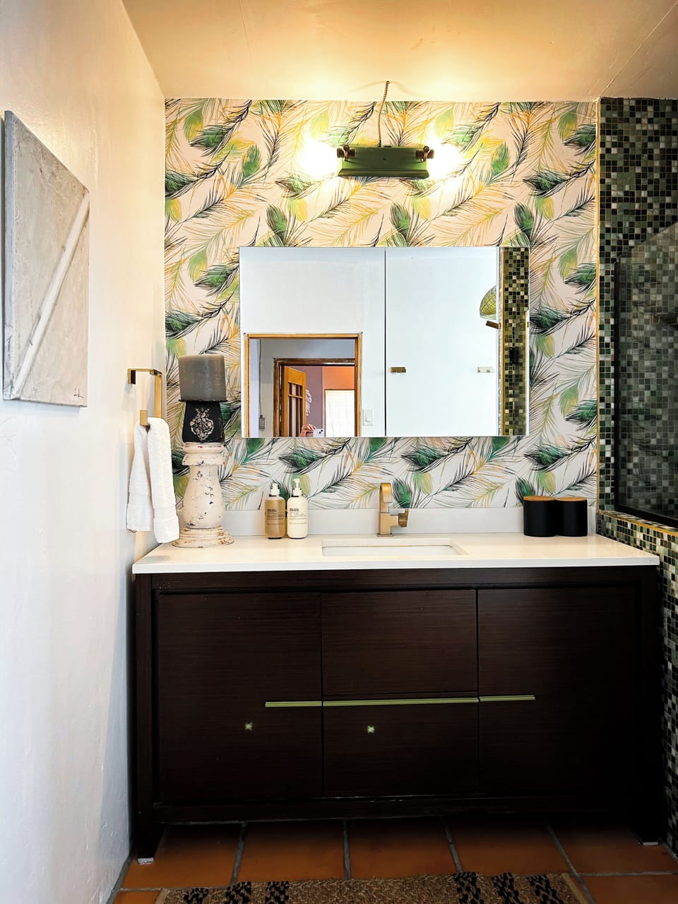 Downstairs bathroom with large shower