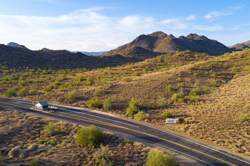 Entrance to Cave Creek Rec Park.  Plenty of great trails.  Very close to the property.