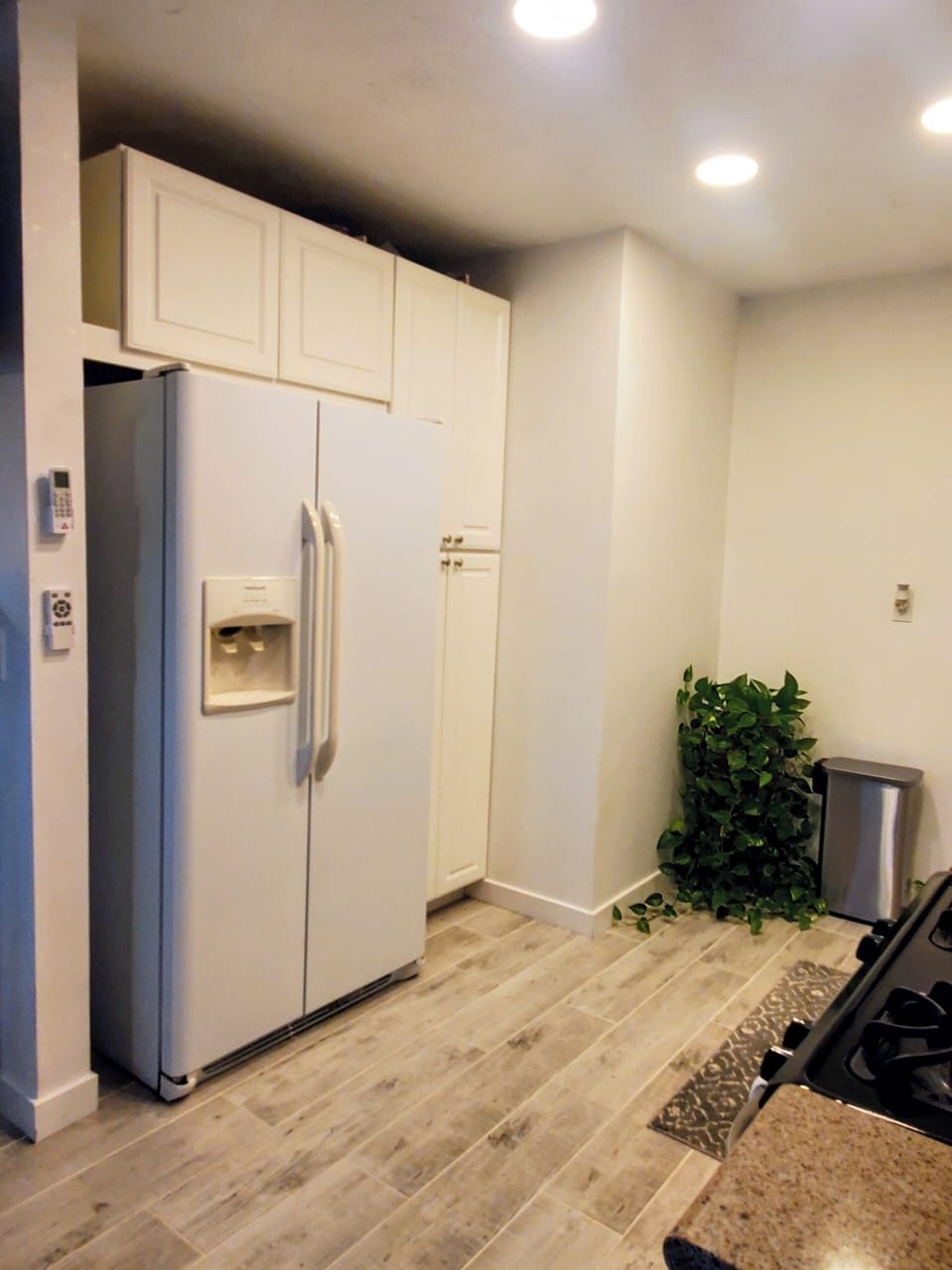 refrigerator with ice and water