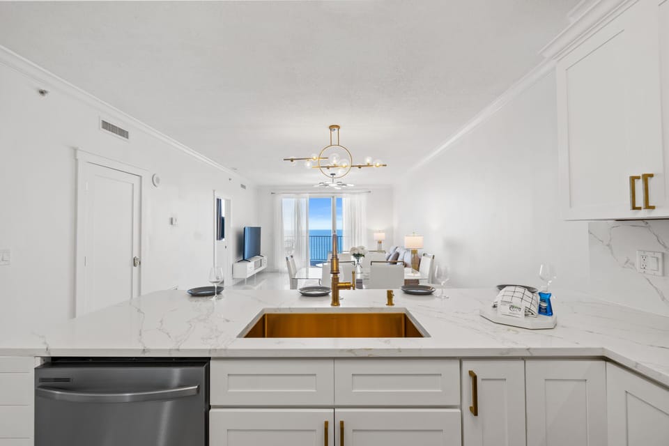 Full Size Kitchen with Bar Seating