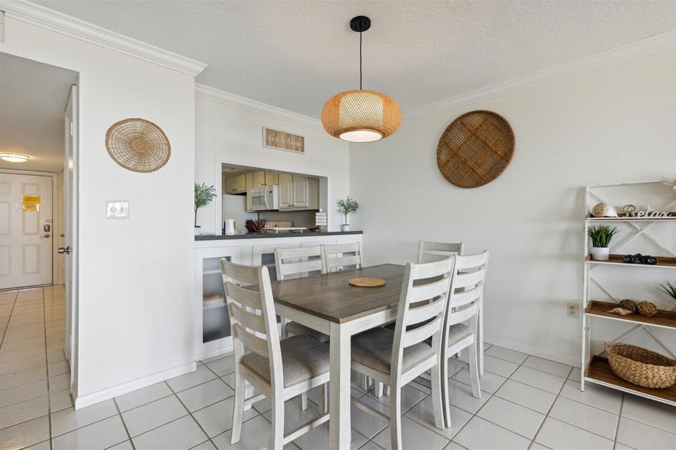Modern dining area space to gather and connect