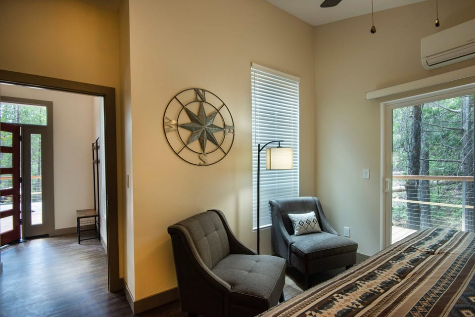 Master Bedroom with views of the Forest