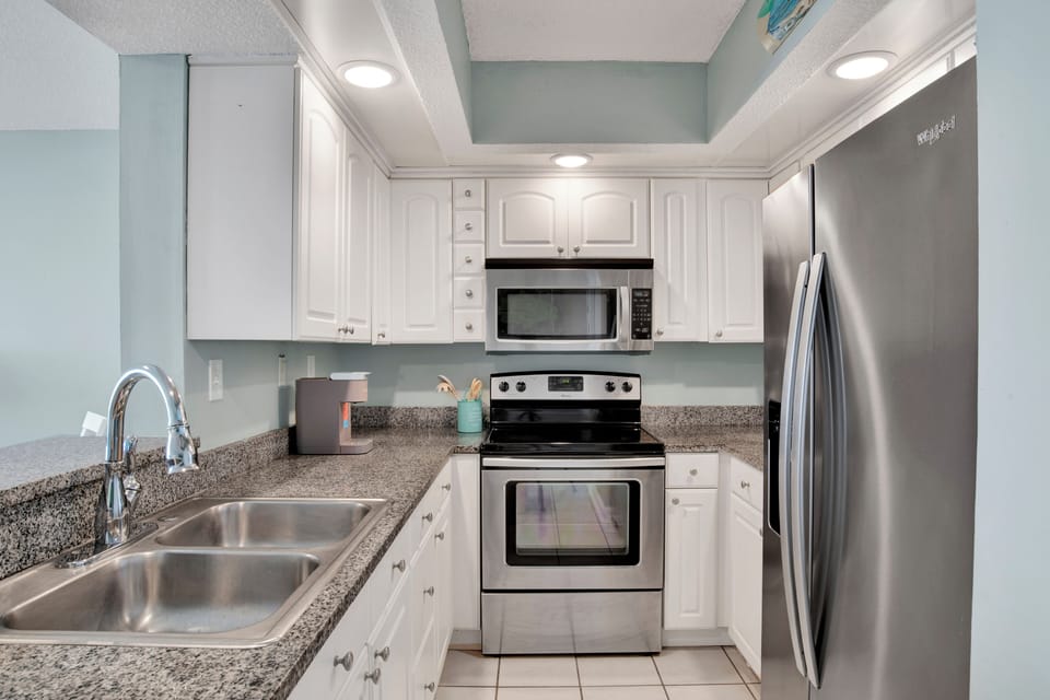 Updated kitchen with stainless appliances