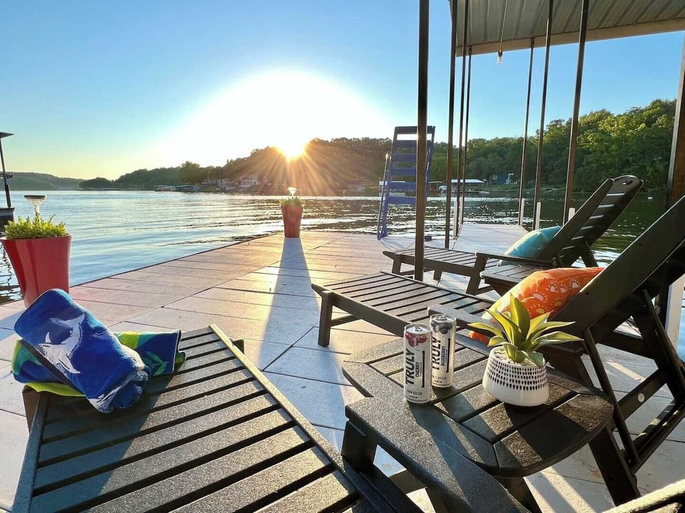 Sip your favorite cocktail and enjoy this beautiful sunset while on vacation