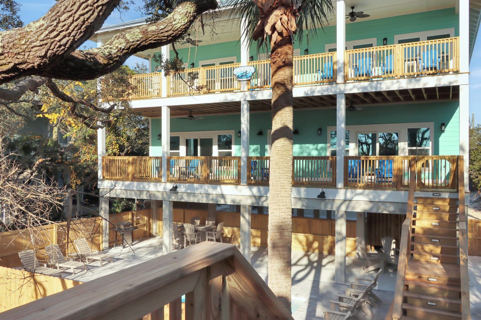 Beachside View of Home