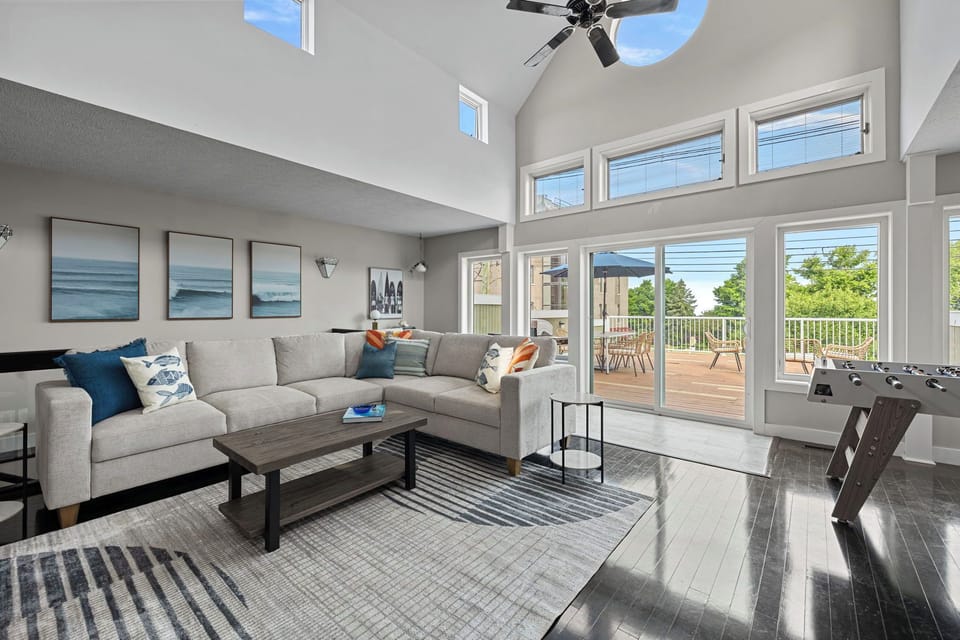 With ample seating, stunning views, and a foosball table for fun, it's the perfect spot to unwind and entertain. Who's ready to lounge in style?