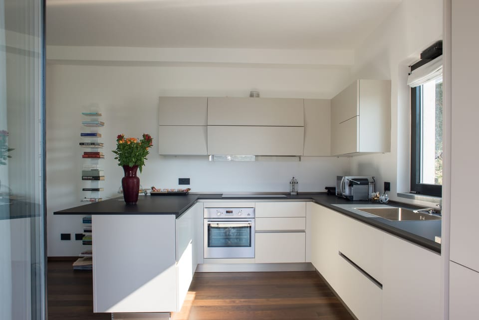 Apartment | Private kitchen | Full-size fridge, microwave, oven, stovetop