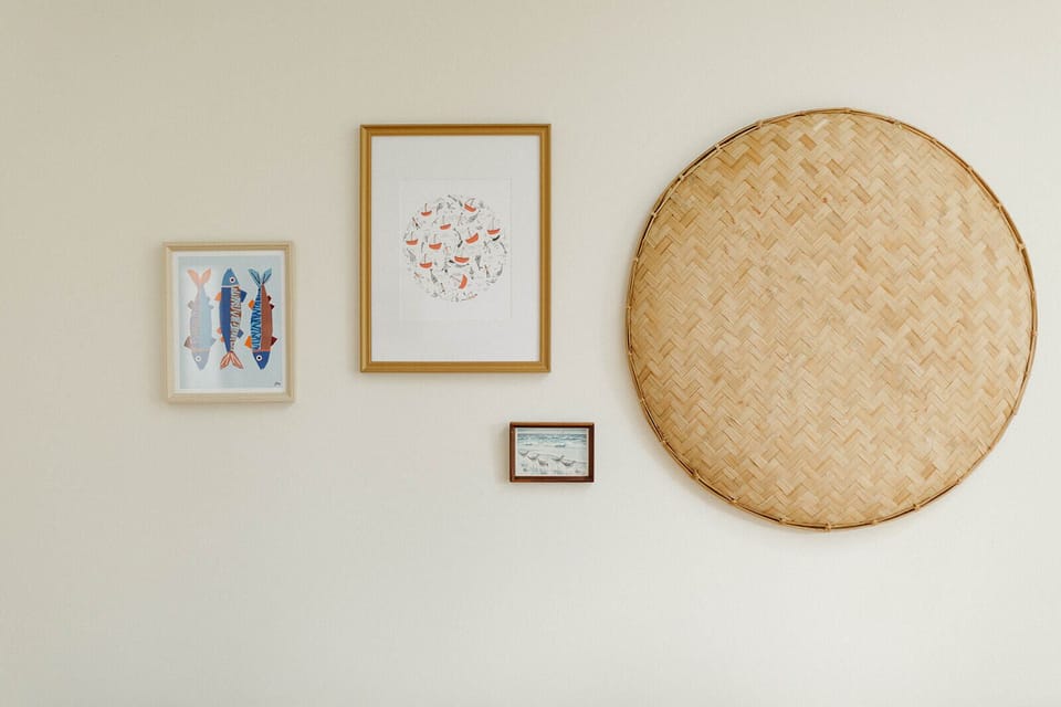 Tastefully decorated with local artwork