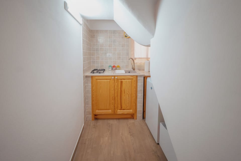 Apartment, Balcony, Mountain View | Private kitchen | Fridge, microwave, stovetop, cookware/dishes/utensils