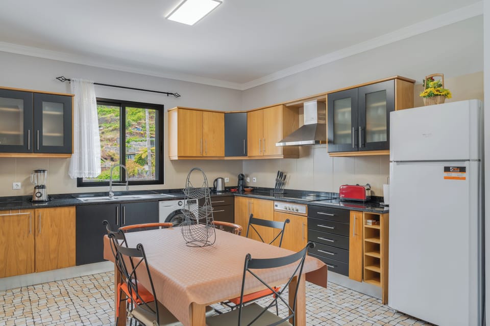 Panoramic Apartment, Sea View | Private kitchen | Fridge, microwave, oven, stovetop