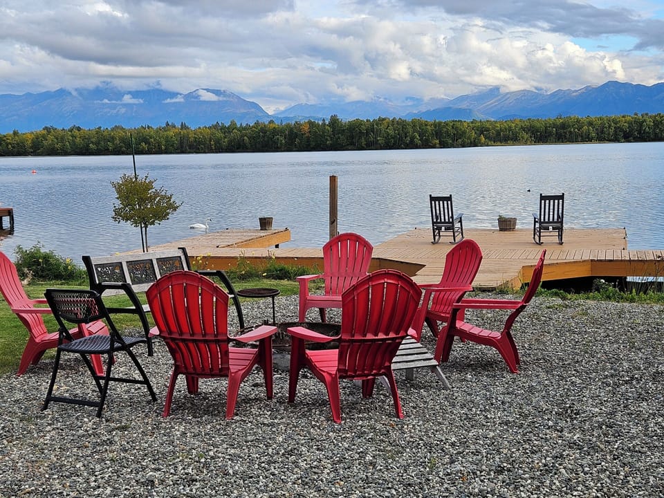 Enjoy a fire on the lake!