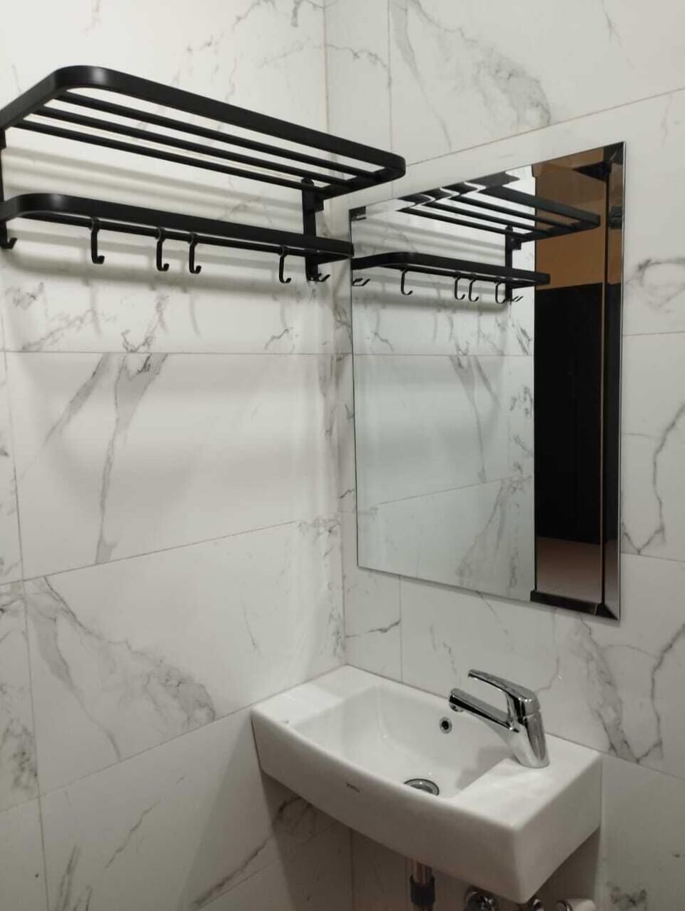 Edelweis Room | Bathroom | Shower, rainfall showerhead, slippers, towels