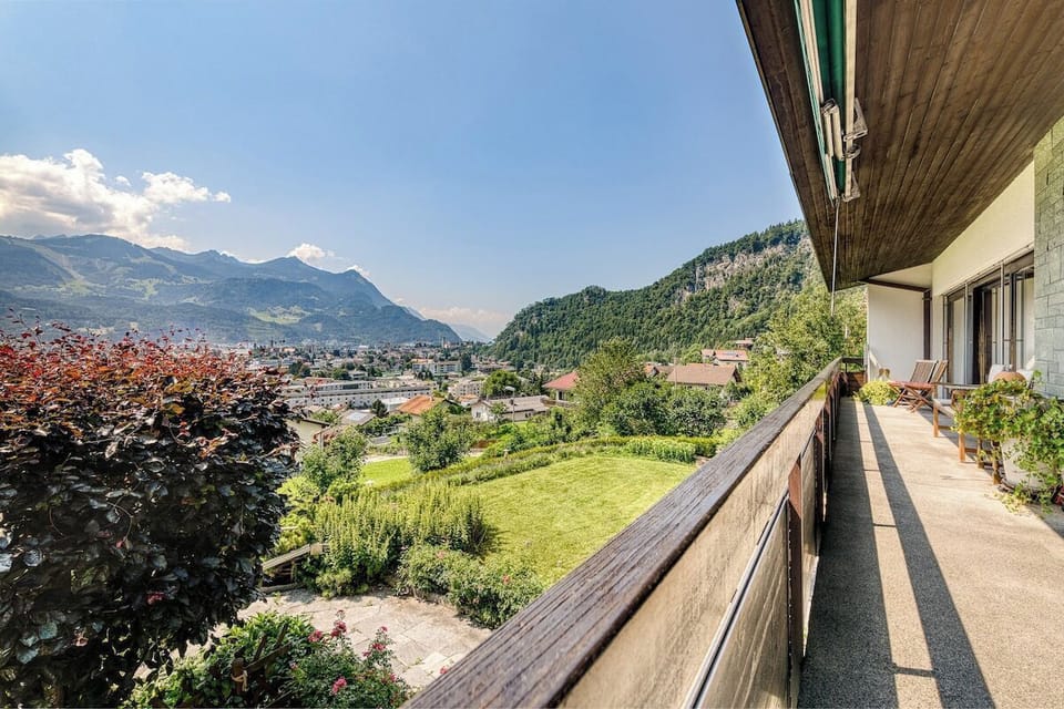 View from the balcony of the Panoramavilla Bludenz.