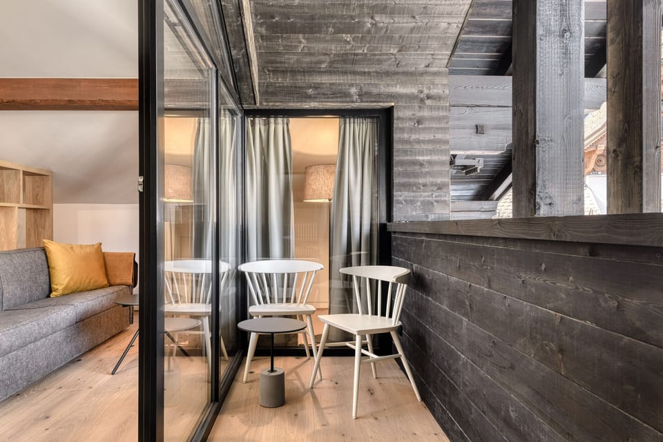 Münsterhaus in Schruns, holiday home, main bedroom balcony