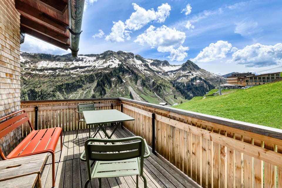 Balcony of the Hämmerle house in Damüls in the Bregenzerwald.