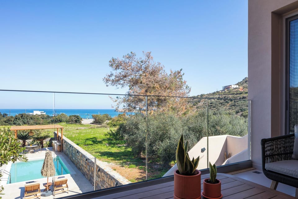Design Apartment, 2 Bedrooms, Sea View | Terrace/patio
