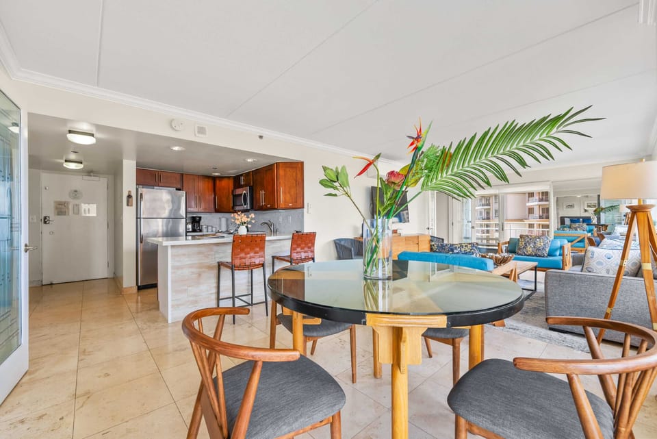 Dining table perfect for sharing stories and meals