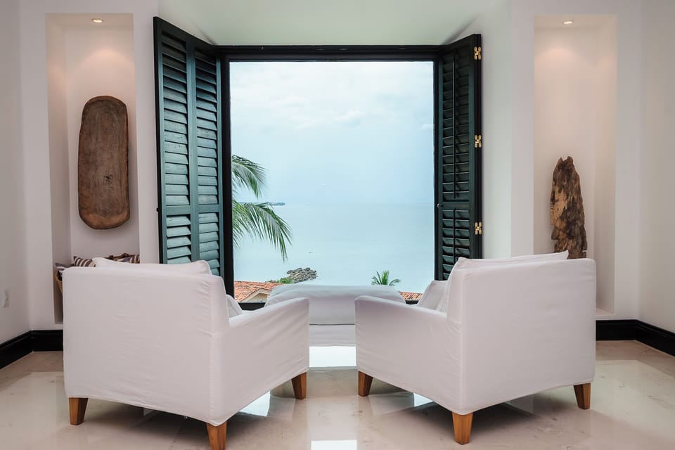 There is a fabulous view particularly looking out the master bedroom window.  Lisa S.