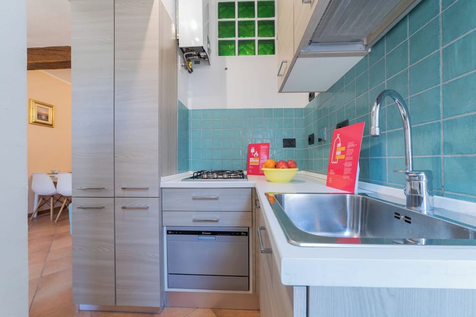 Apartment | Private kitchen | Full-size fridge, microwave, dishwasher, espresso maker