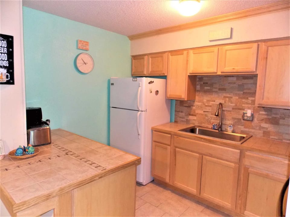 Fully stocked kitchen