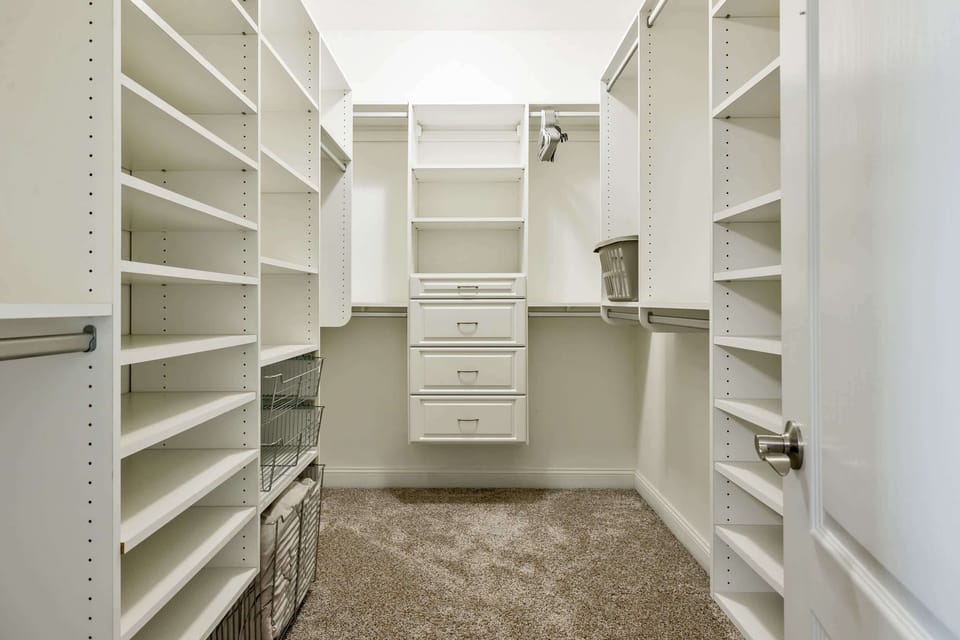 Primary closet