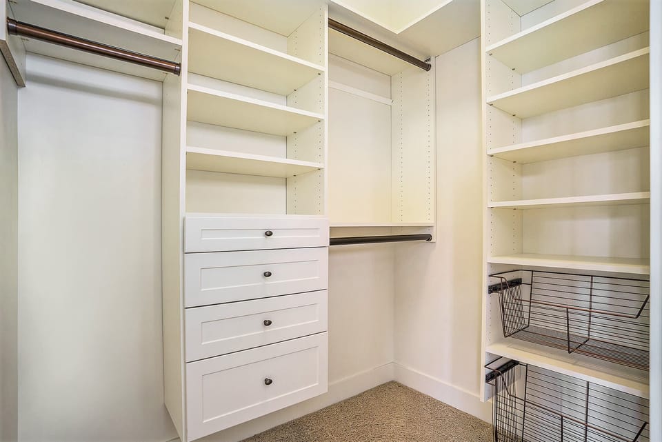 The Main Bedroom Has a Large Closet