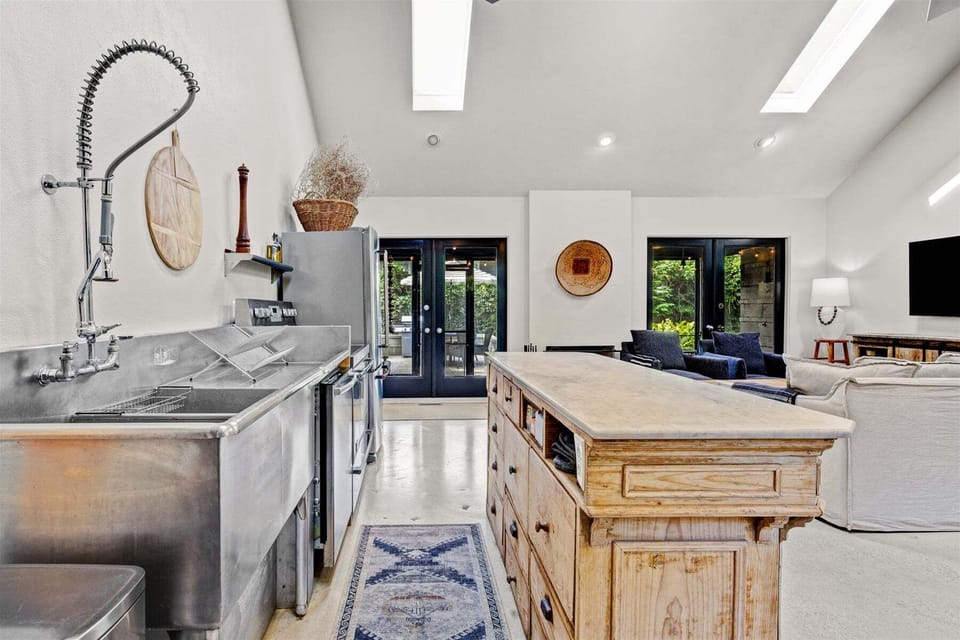 What a fun space to cook a meal while on vacation
