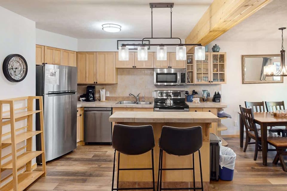 Kitchen island with extra seating