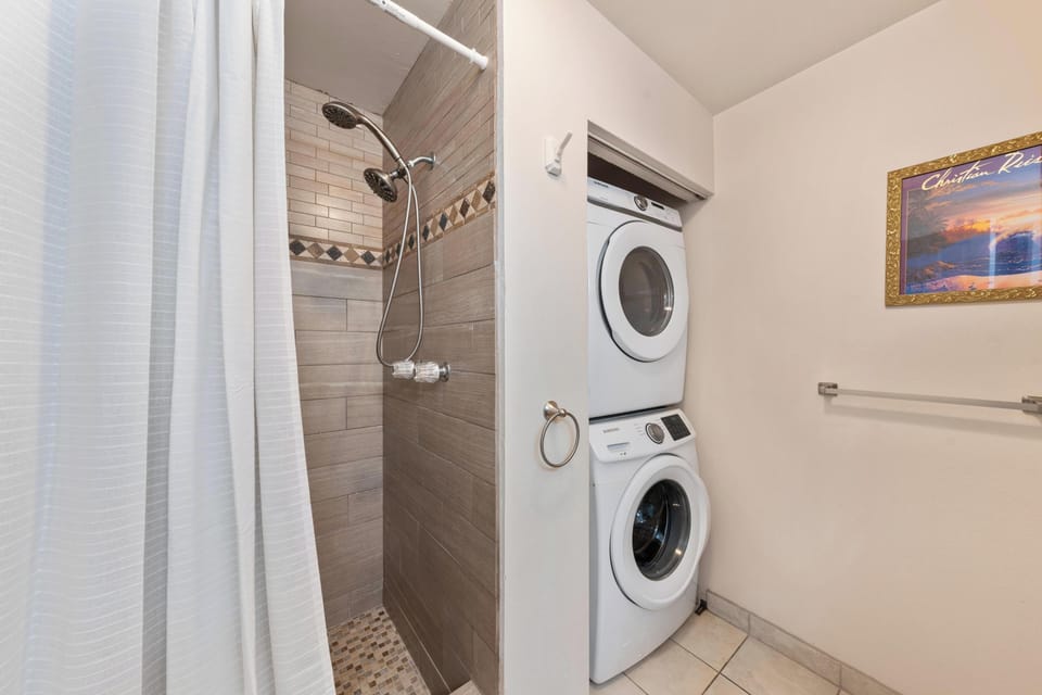 Washer and dryer for guests