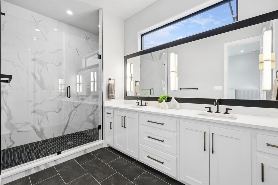 Primary bathroom (large shower)