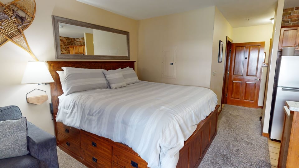 Indoors, Floor, Flooring, Furniture, Refrigerator