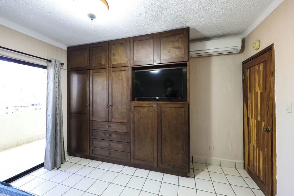 Second Bedroom Closets & Flat Screen TV