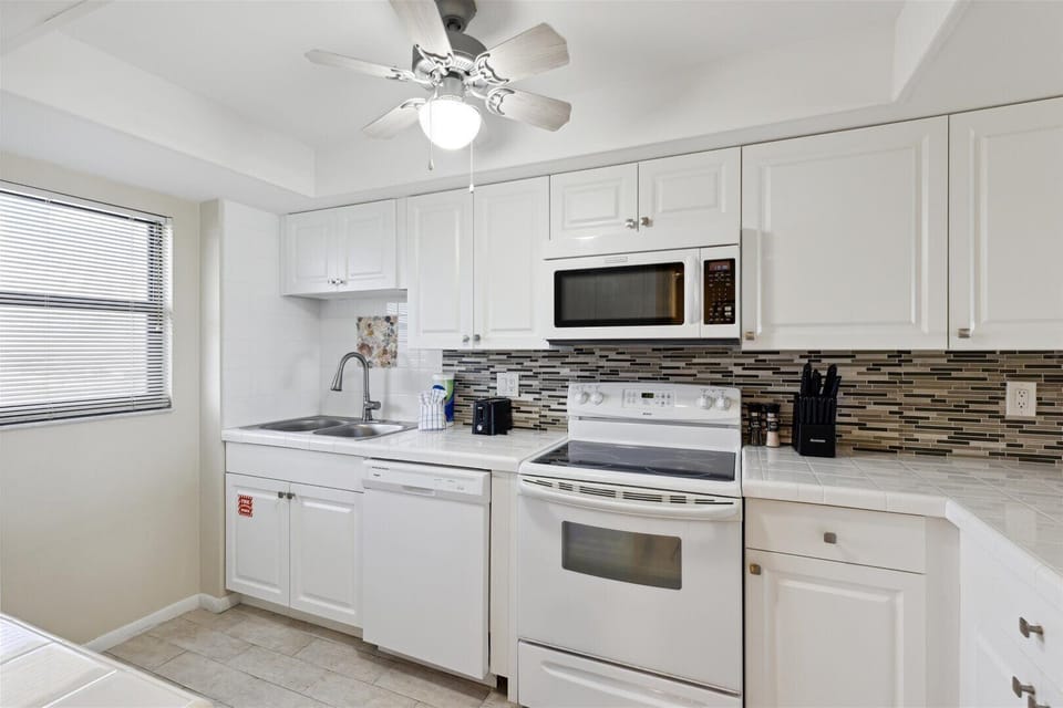 Completely remodeled and updated kitchen with modern appliances and stylish finishes.