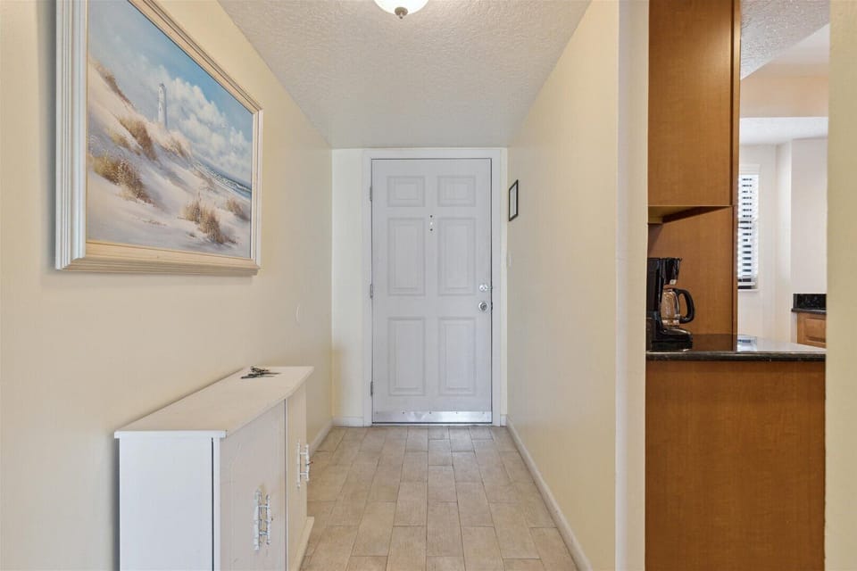 Stylish and inviting front entrance