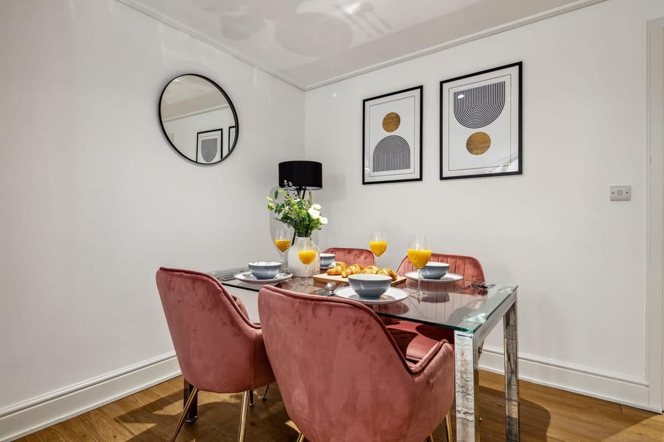 The dining area