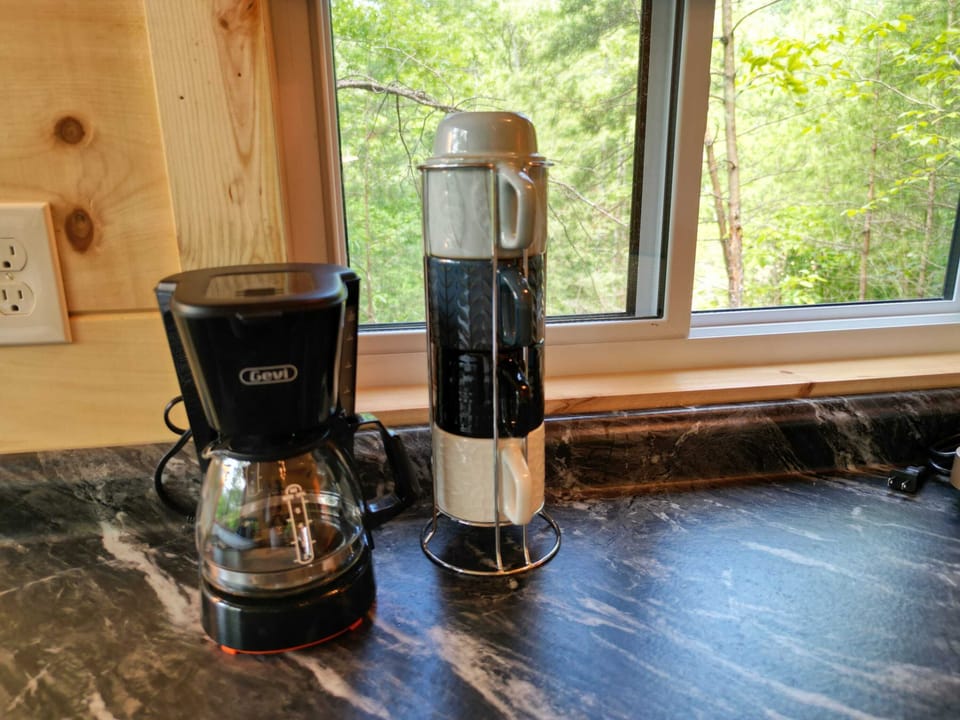 Standard drip coffee machine for guests.
