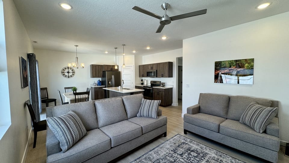 Open concept floorpan
