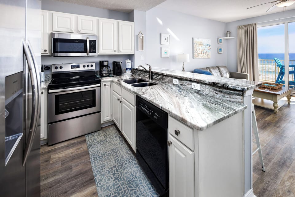 Kitchen - 
Gulf Dunes 507 Fort Walton Beach Okaloosa Island Vacation Rentals