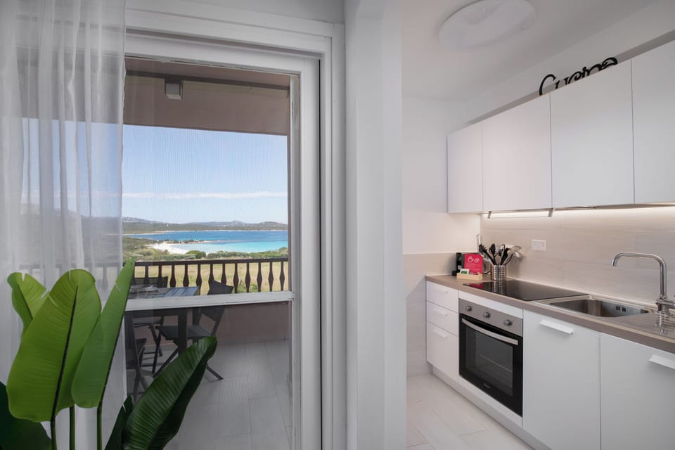 Apartment, Sea View | Private kitchen | Fridge, oven, stovetop, dishwasher
