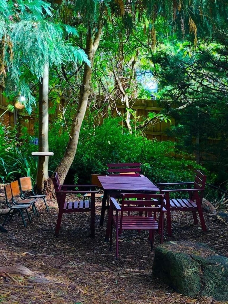 Picnic or quiet getaway area on the property 