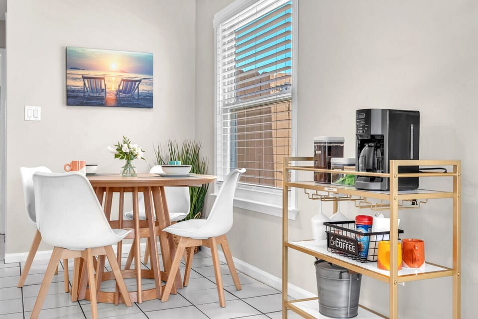 Dining area complete with your very own coffee bar.