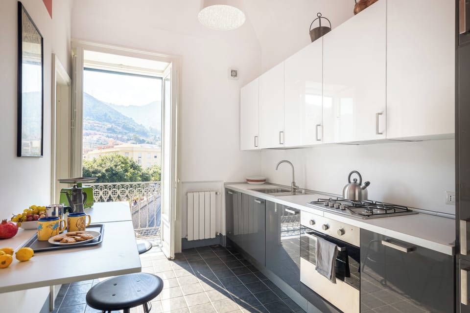 Apartment, Balcony | Private kitchen | Espresso maker, electric kettle