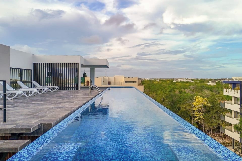 Elevate your stay with a swim in our rooftop pool