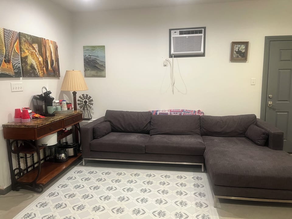 Coffee bar and sofa 