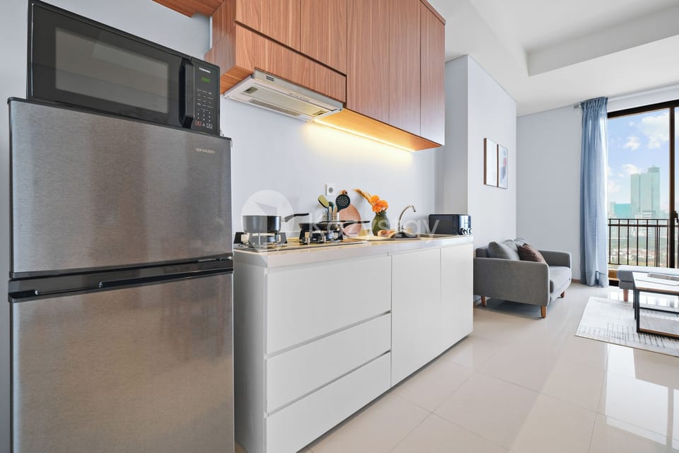 Apartment, 2 Bedrooms, City View | Private kitchen | Full-size fridge, microwave, stovetop, rice cooker