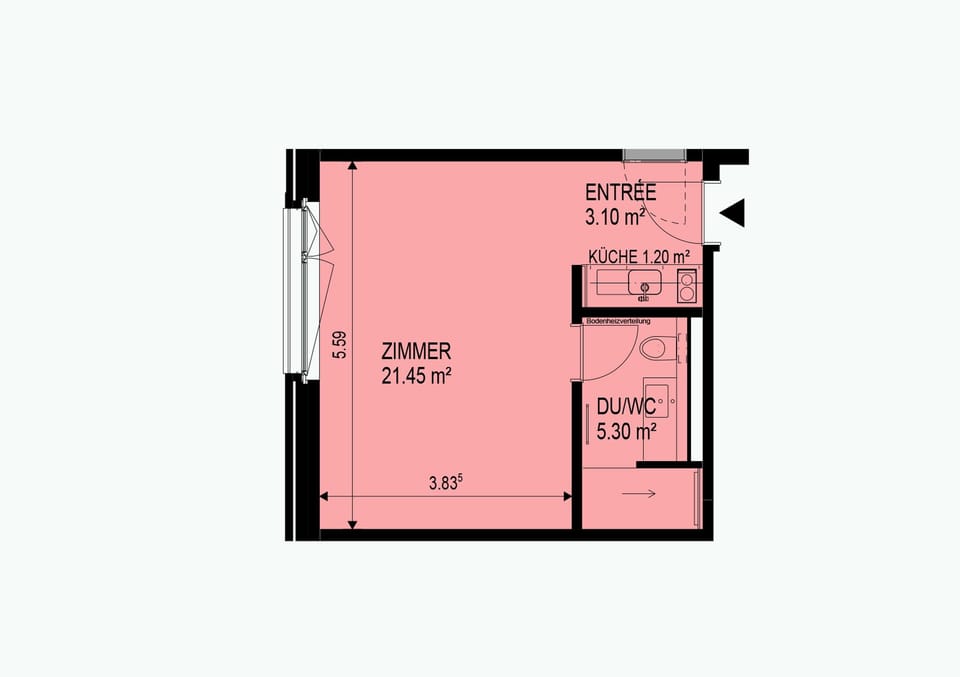 Comfort Studio | Floor plan