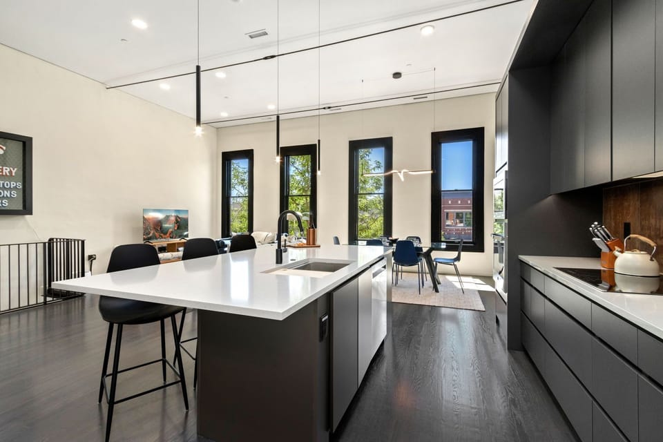 Chef's Kitchen with Large Center Island | Tons of natural light!